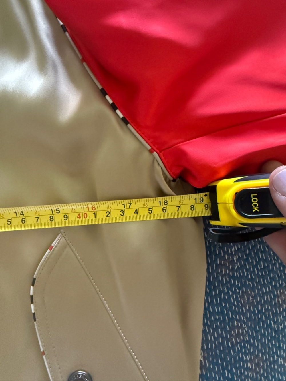 Burberry Red and Gray Jacket - Picture 7 of 15